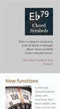 Mobile Screenshot of chordsymbols.com